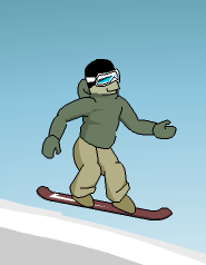 downhill snowboard
