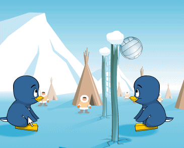 penguin volleyball